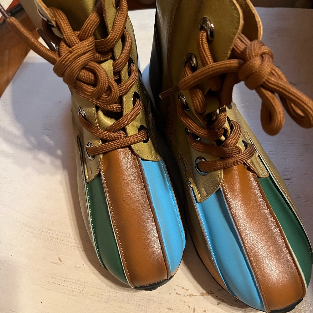 Patchwork boots